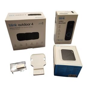 Bundle 3 Blink Outdoor4 + Video Doorbell + Sync Module 2 + Wall Mount & Flash Dr